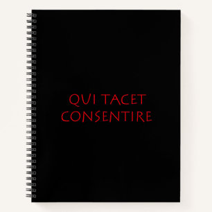 Qui tacet consulent notitieboek