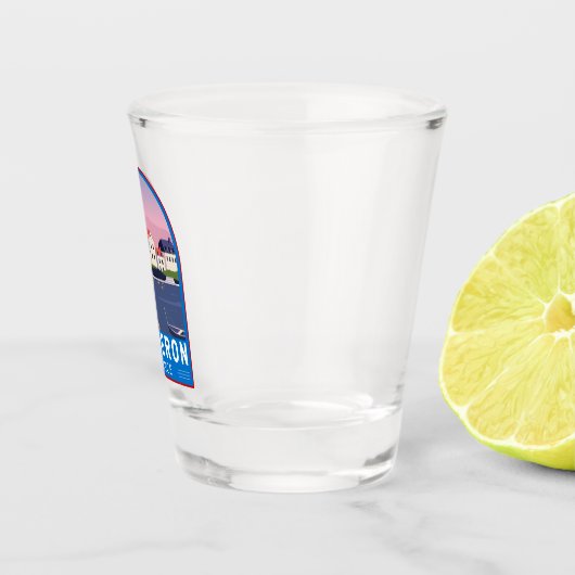 Quiberon France Travel  Art Shot Glas (Rechts)