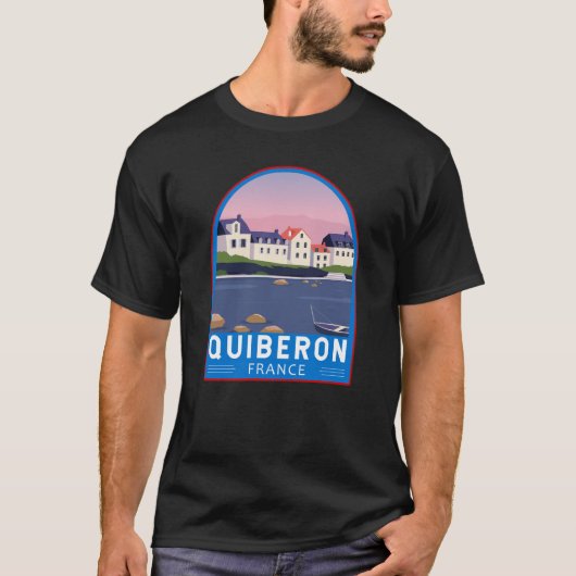 Quiberon France Travel  Art T-shirt (Voorkant)