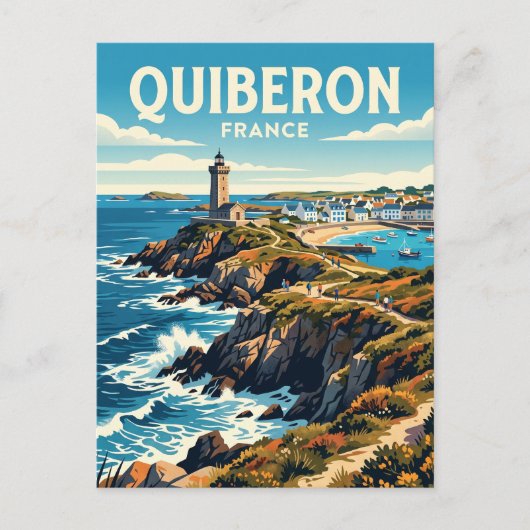 Quiberon Frankrijk Briefkaart (Voorkant)