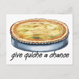 Quiche een kans geven briefkaart