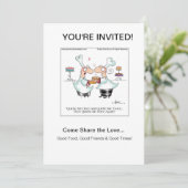 QUICHE ME! Uitnodigingen door April McCallum (Staand voorkant)