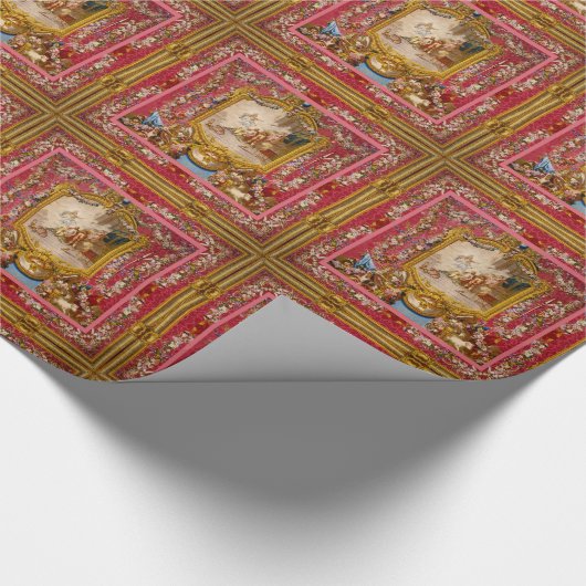 Quichotte Baroque Old World Glossy Cadeaupapier (Hoek)