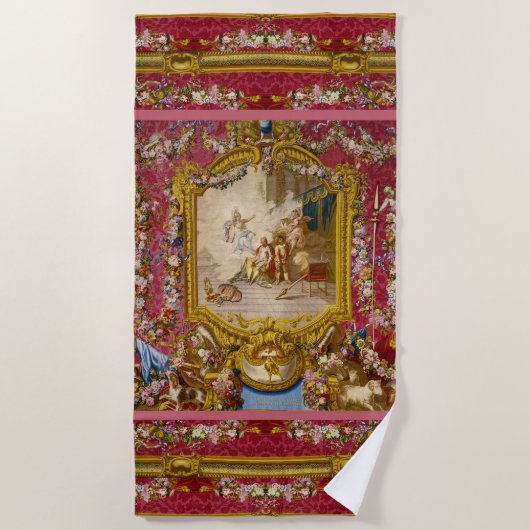 Quichotte Girly Baroque Old World Strandlaken (Voorkant)