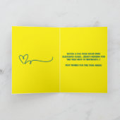 Quick Brown Fox en luie hond Vouwen Verjaardag Kaart (Binnen)