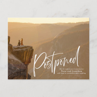 Quick Brush Script Uitstel Briefkaart