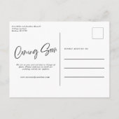 Quick Brush Script Uitstel Briefkaart (Achterkant)