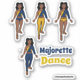Quick Change Dancer Stickers Navy Geel