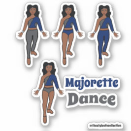 Quick Change Dancer Stickers Navy Grey