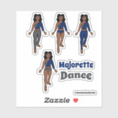 Quick Change Dancer Stickers Navy Grey (Vel)