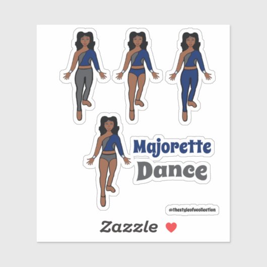 Quick Change Dancer Stickers Navy Grey (Vel)