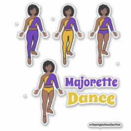 Quick Change Dancer Stickers Paarse Geel