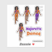 Quick Change Dancer Stickers Paarse Sinaasappel (Vel)