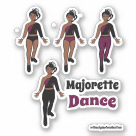 Quick Change Dancer Stickers Zwart Bourgogne