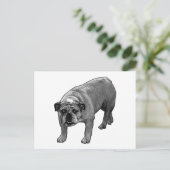 Quick Cheer Bulldog Briefkaart (Staand voorkant)