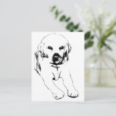 Quick hello from a Lab Briefkaart (Staand voorkant)