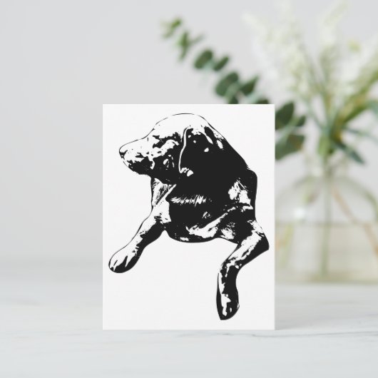 Quick Hello, Head-Turn Lab Briefkaart (Staand voorkant)