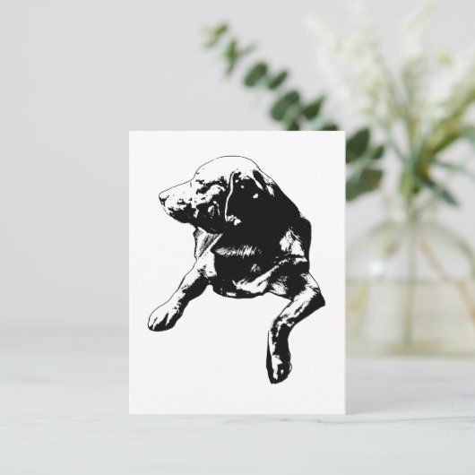 Quick Hello, Side-Turn Lab Briefkaart (Staand voorkant)