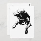 Quick Hello, Side-Turn Lab Briefkaart (Voorkant / Achterkant)