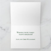 Quick Send PreWrite Modern Graphic Christmas Photo Kaart (Binnen)