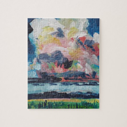 Quick Showers 2 Schilderij / Kunstenaar Larry Lere Legpuzzel (Verticaal)