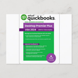 Quickbooks Desktop Premier 2024- intquickbooks.com Briefkaart