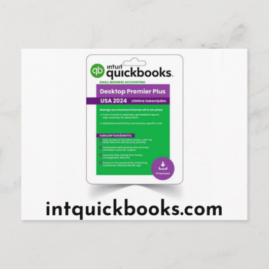 Quickbooks Desktop Premier 2024\intquickbooks.com Briefkaart (Voorkant)