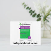 Quickbooks Desktop Premier 2024- intquickbooks.com Briefkaart (Staand voorkant)
