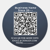 QuickConnect: Zakelijke QR Code Sticker (Voorkant)