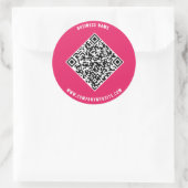 QuickConnect: Zakelijke QR Code Sticker (Tas)