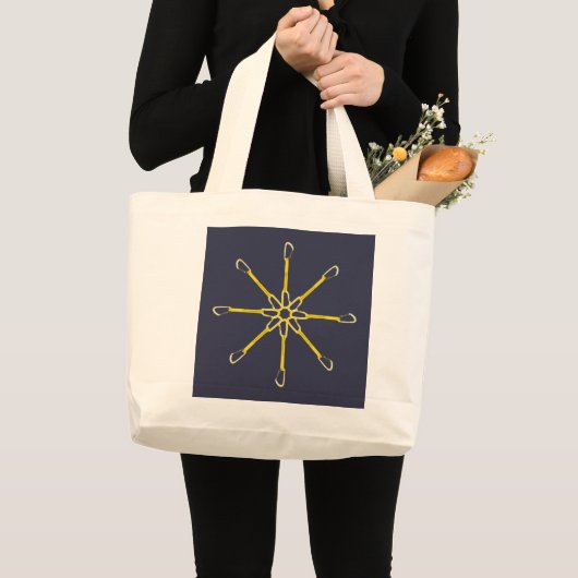 Quickdraw Flower Grote Tote Bag (Voorkant (product))