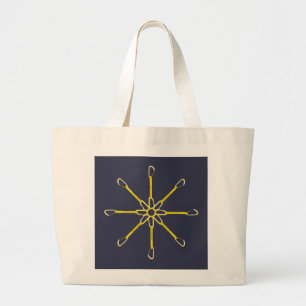 Quickdraw Flower Grote Tote Bag