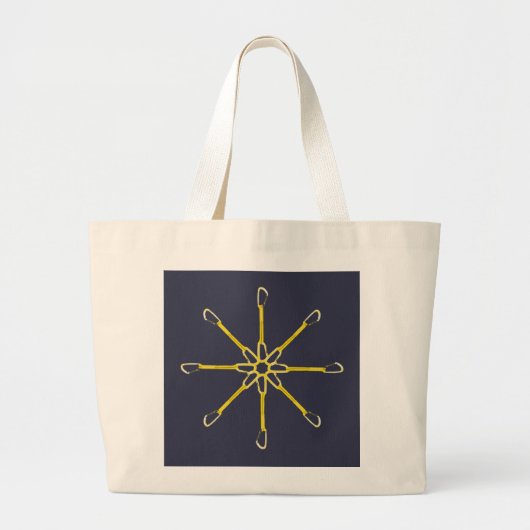 Quickdraw Flower Grote Tote Bag (Voorkant)