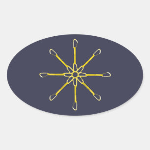 Quickdraw Flower Ovale Sticker