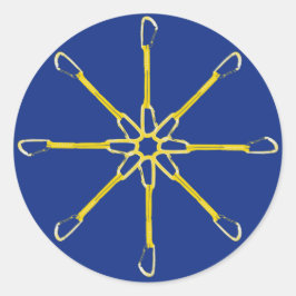 Quickdraw Flower Ronde Sticker