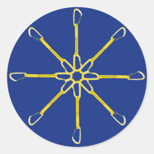 Quickdraw Flower Ronde Sticker