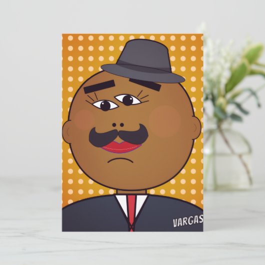 QUICKDRAW Kerstkaart (Staand voorkant)