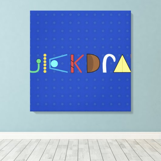 Quickdraw Kunst Canvas Afdruk (Insitu (Houten vloer))
