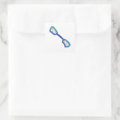 QuickDraw Sterren Klimmen Vierkante Sticker (Tas)