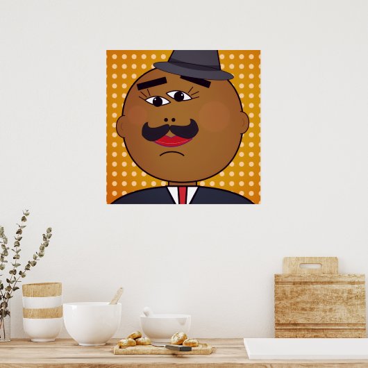 QUICKDRAW Vierkant Poster (Keuken)