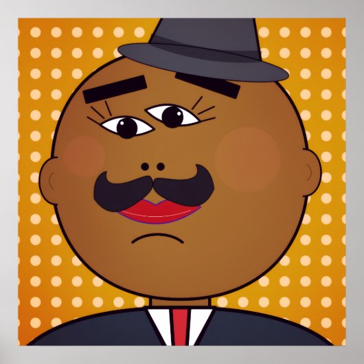 QUICKDRAW Vierkant Poster (Voorkant)