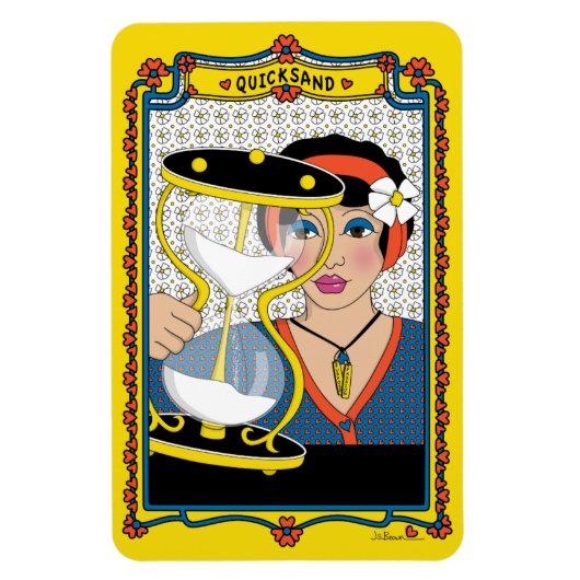 Quicksand_B_4x6 koelkast Magneet (Verticaal)