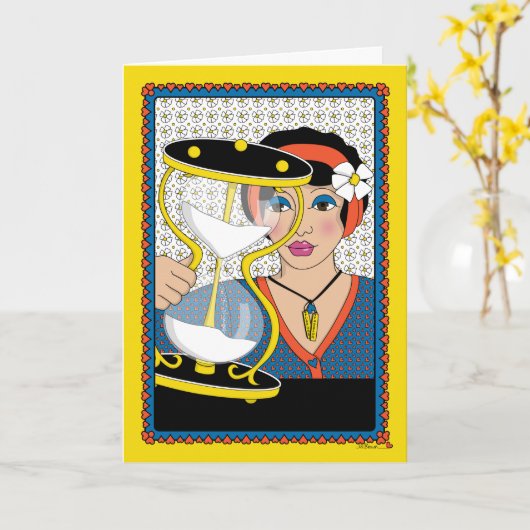 Quicksand_B_Greeting Kaart (Gele Bloem)