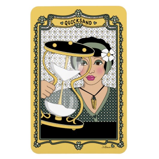 Quicksand_C_4x6 koelkast Magneet (Verticaal)