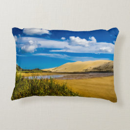 Quicksand stream vlakbij 90-Mile Beach, Nieuw-Zeel Accent Kussen