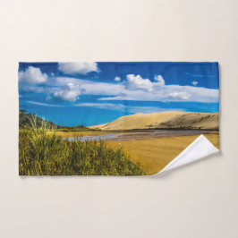 Quicksand stream vlakbij 90-Mile Beach, Nieuw-Zeel Bad Handdoek