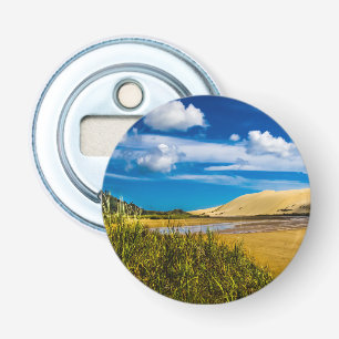 Quicksand stream vlakbij 90-Mile Beach, Nieuw-Zeel Button Flesopener