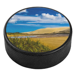 Quicksand stream vlakbij 90-Mile Beach, Nieuw-Zeel Hockey Puck