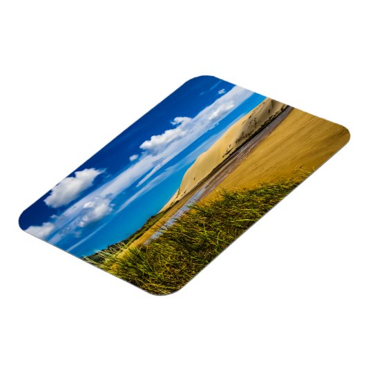 Quicksand stream vlakbij 90-Mile Beach, Nieuw-Zeel Magneet (Linkerzijde)