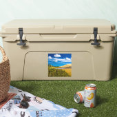 Quicksand stream vlakbij 90-Mile Beach, Nieuw-Zeel Sticker (Koeler)